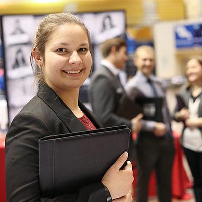 Student at 正规博彩平台 Career 公平